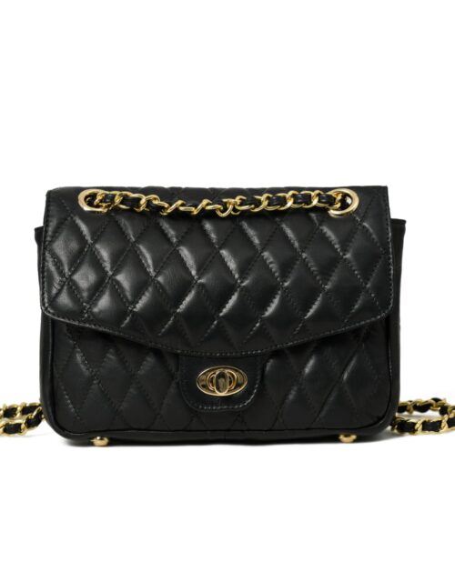 Noir Quilted Lambskin Sling Bag