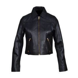 Classic Madona crop leather jacket