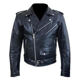 Classic Black Premium Heavy Leather Jacket