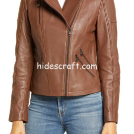 Slick Chic Leather Moto Jacket