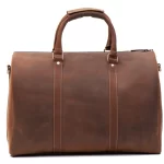 Vintage Leather Business Travel Duffel Bag