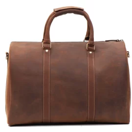 Vintage Leather Business Travel Duffel Bag