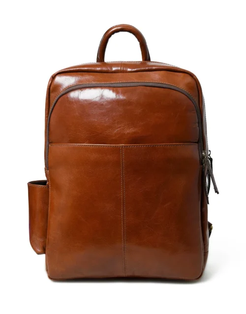 Hides Craft® - Italian Leather Backpack - Tan - product view 6