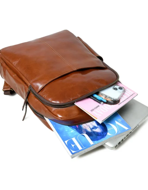 Hides Craft® - Italian Leather Backpack - Tan