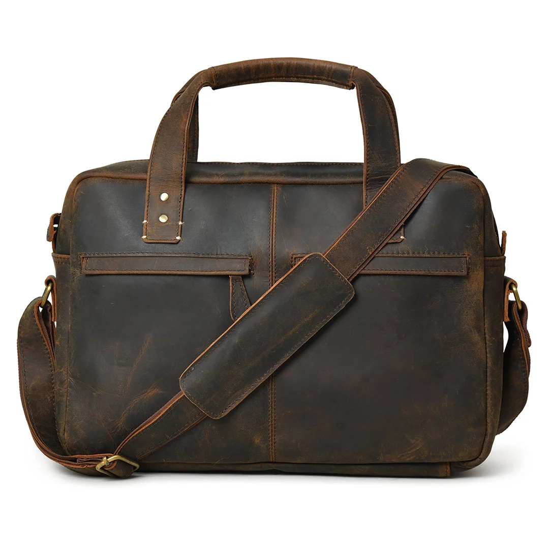 Hides Craft® - Vintage Buffalo Leather Laptop Bag - Image 3