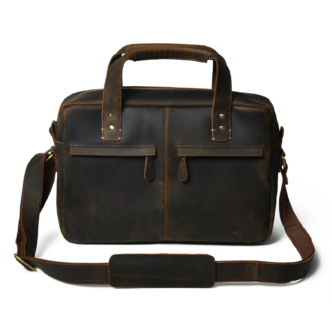 Hides Craft® - Vintage Buffalo Leather Laptop Bag - Image 5