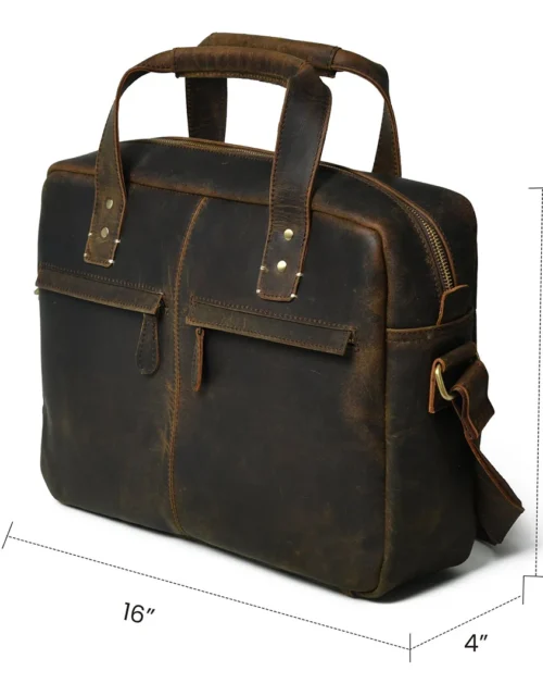 Hides Craft® - Vintage Buffalo Leather Laptop Bag