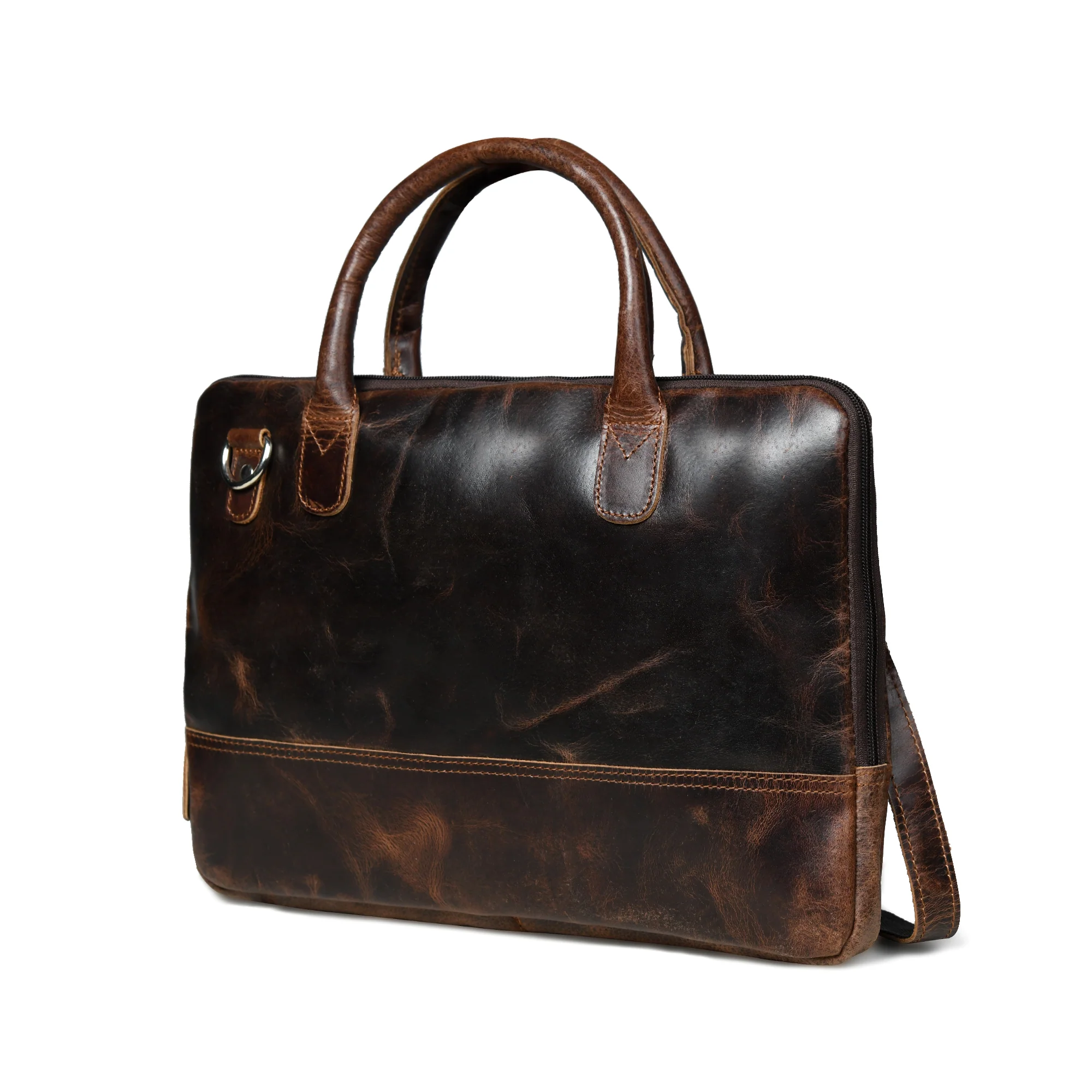 Hides Craft® - Leather Laptop Bag - Dark Brown - Image 5