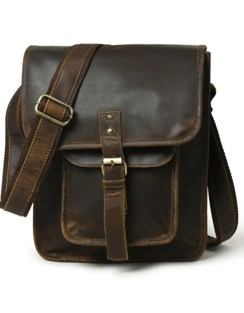 Hides Craft ® - Urban Daily Messenger Bag - Vintage Brown