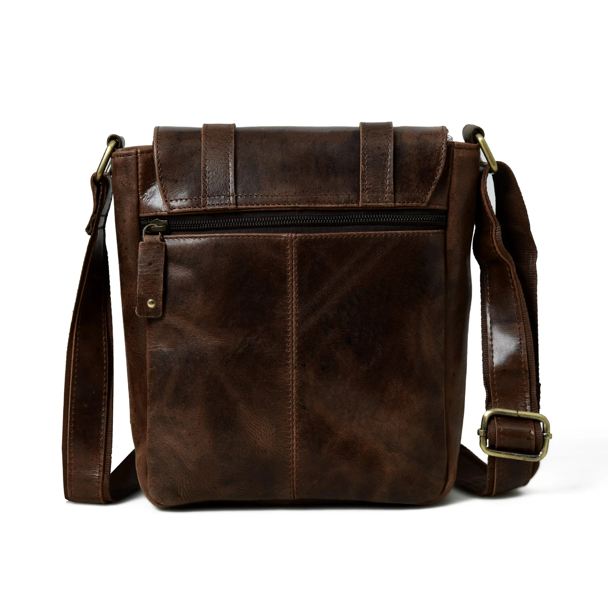 Hides Craft ® - Leather Messenger Bag - Brown - Image 5