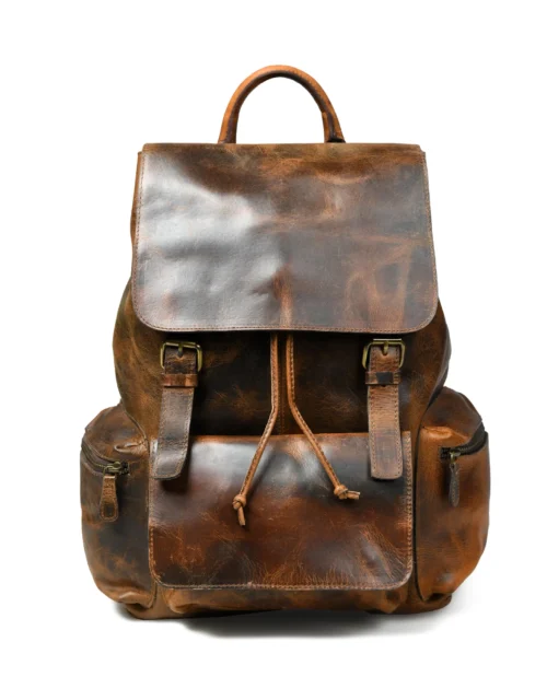 Hides Craft® - Leather Backpack - Burnt Brown