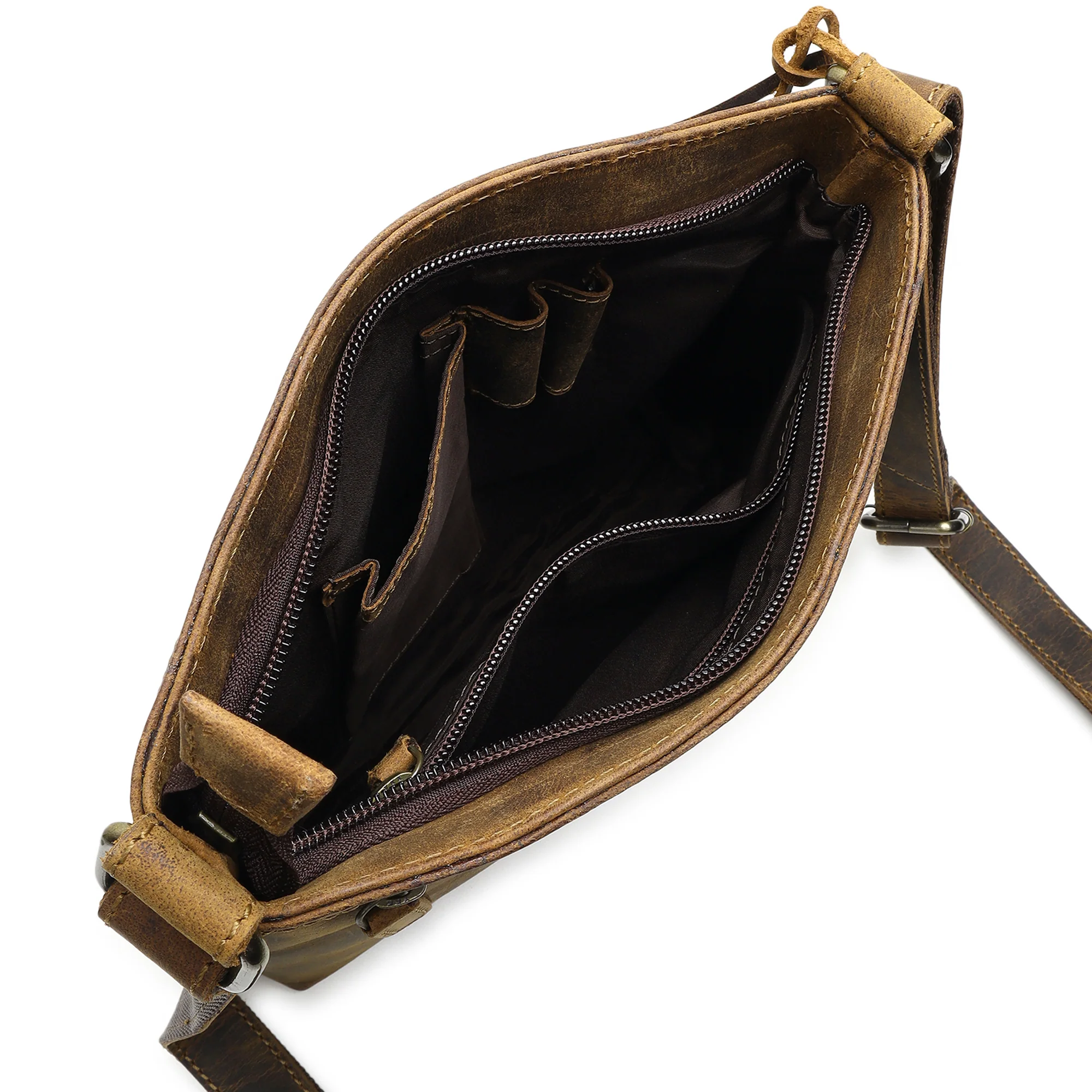 Hides Craft® - Vintage Buffalo Leather Messenger Bag - Image 4