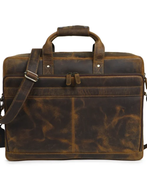 Hides Craft® - Hunter Leather Briefcase - product view 8