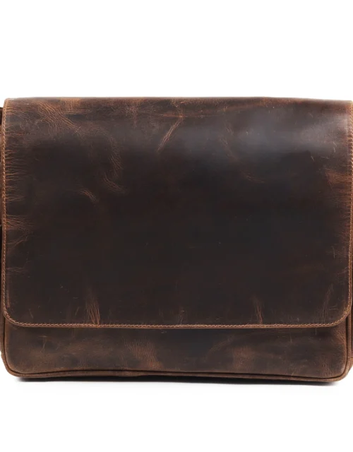 Hides Craft ® - Crossbody Messenger - Vintage Brown