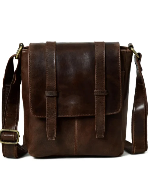 Hides Craft ® - Leather Messenger Bag - Brown