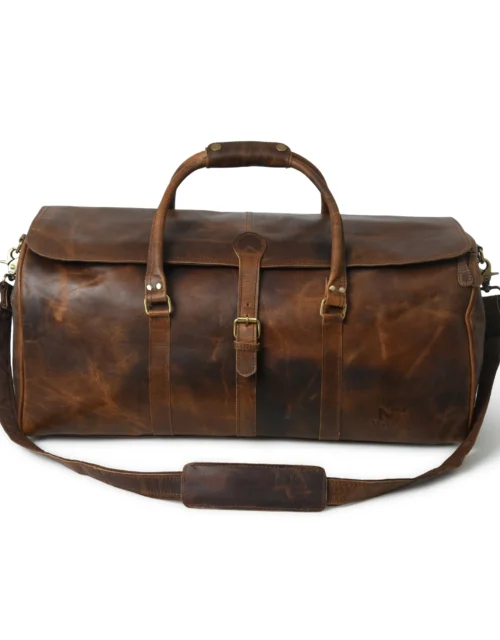Hides Craft® - The Bolton Flap Duffel - Brown