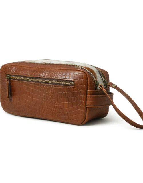 Hides Craft® - Hairon Croco Leather Toiletry Bag